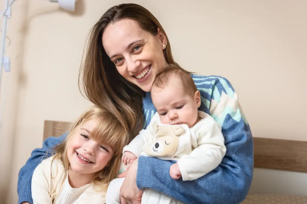Mother with small children