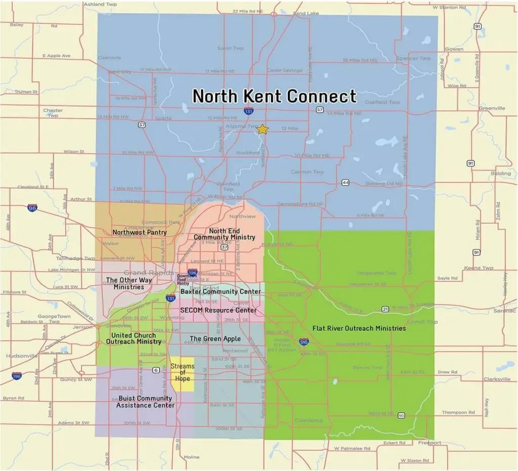 north kent connect service area map